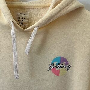 Billabong Tan Hoodie with Multicolor Logo